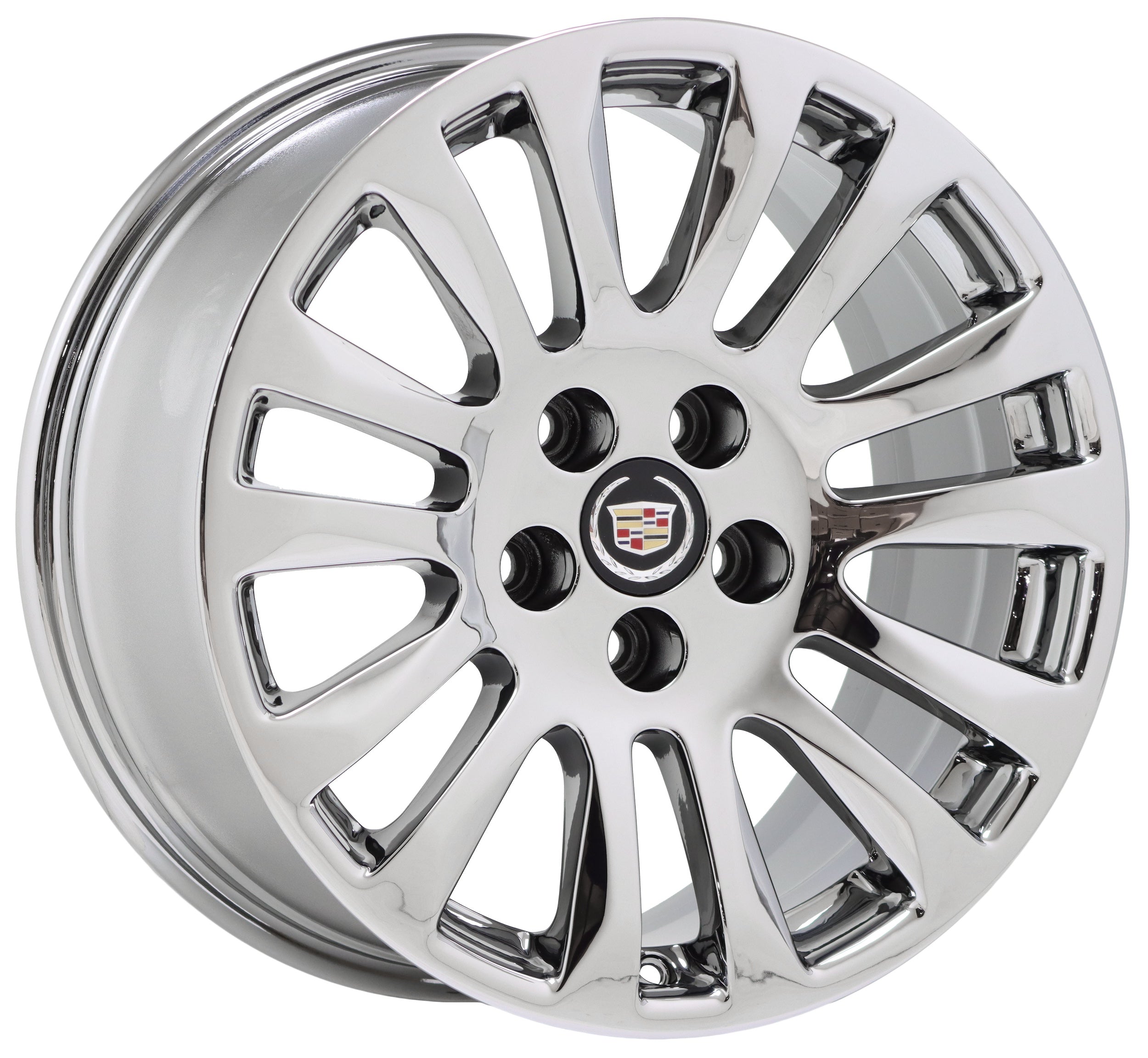 18x9 Cadillac CTS sedan Bright Chrome wheel rim Factory OEM 4673